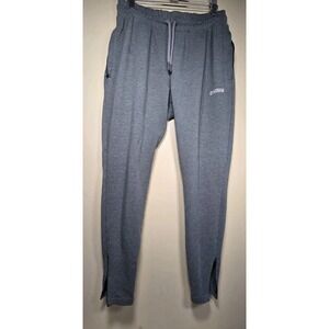 GymShark Sweatpants Joggers Lounge Ankle Zippers Gray sz medium Rest Day